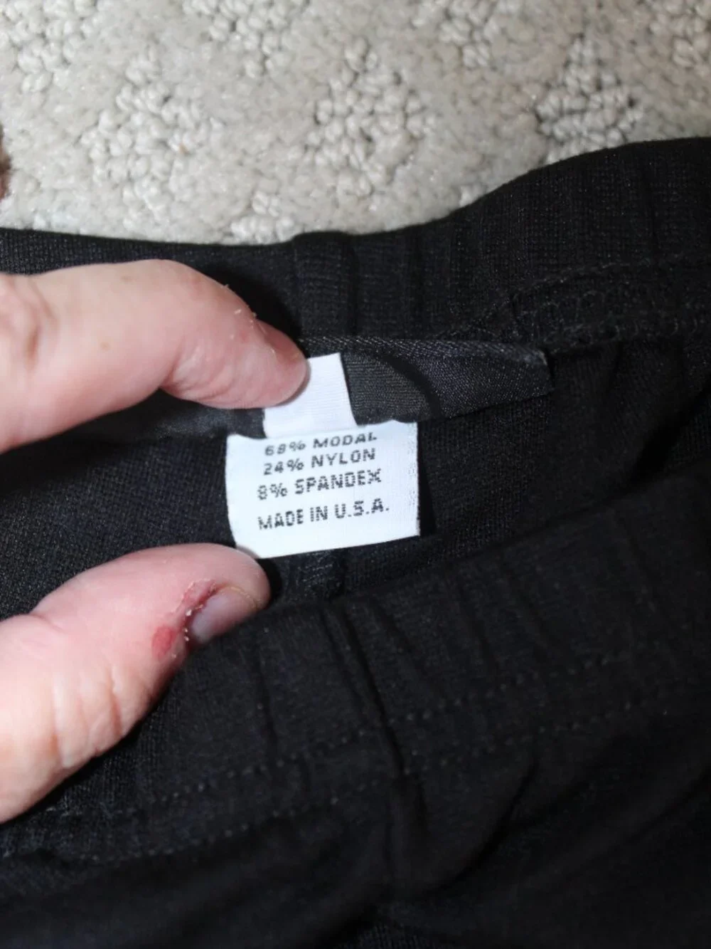 Bryn Walker Size S Black Stretch High Rise Cropped Comfort Pants w/ Pockets